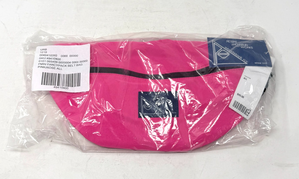 Peters Mountain Works Woodstock NY Waist Belt Pack Bag Neon Pink Fanny Pack NEW